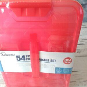 Lexi Home "54 Piece" Food Storage Set + *Bonus 4 PC Food Storage Set
